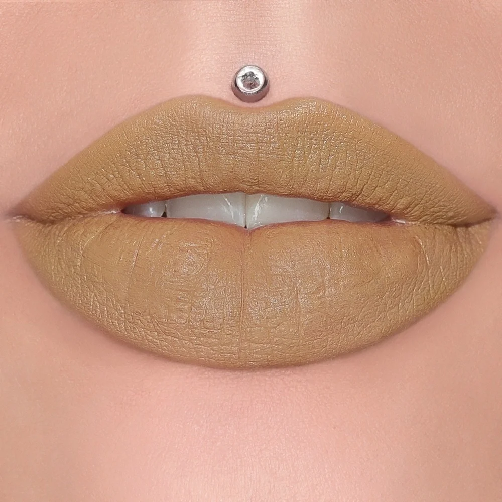 NIB Jeffree Star Velvet Trap Unphazed Lipstick - nude olive color
